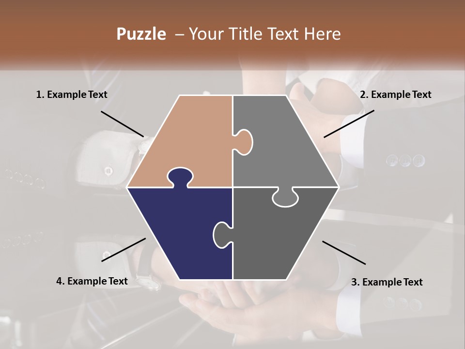 A Group Of Business People Stacking Their Hands Together PowerPoint Template
