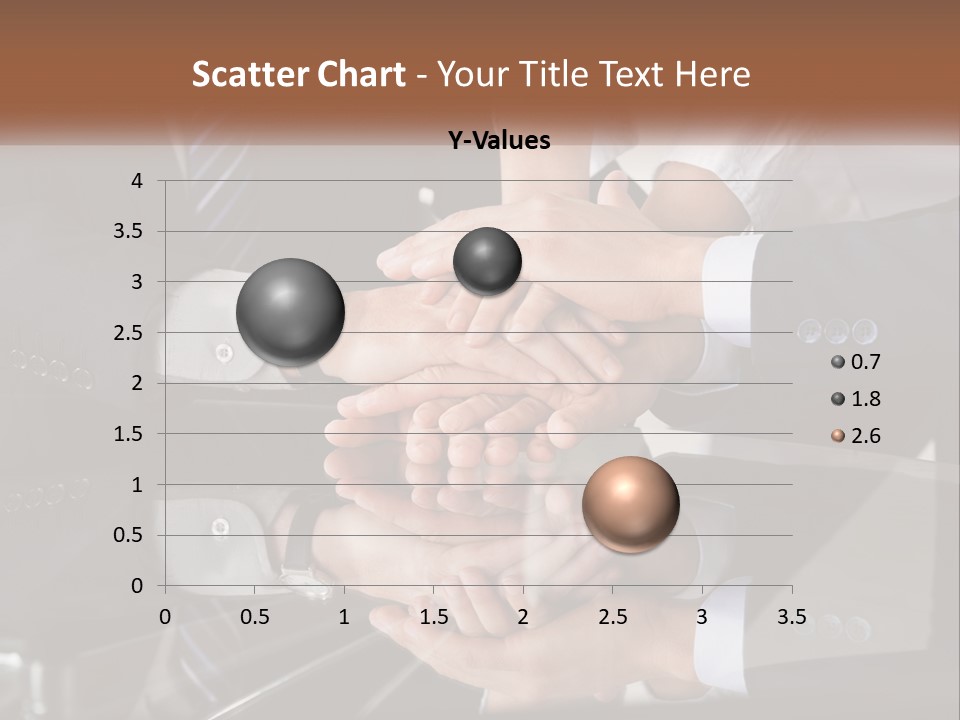 A Group Of Business People Stacking Their Hands Together PowerPoint Template