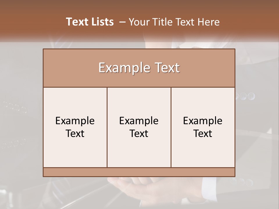 A Group Of Business People Stacking Their Hands Together PowerPoint Template