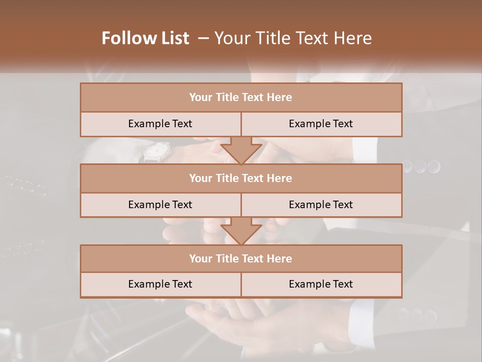 A Group Of Business People Stacking Their Hands Together PowerPoint Template