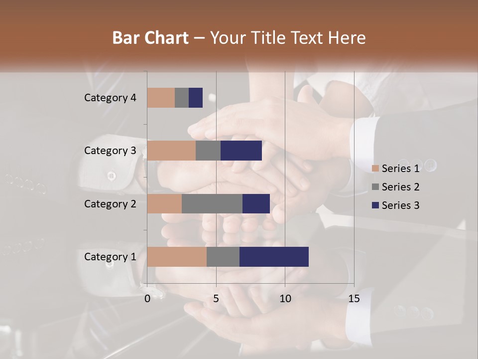 A Group Of Business People Stacking Their Hands Together PowerPoint Template