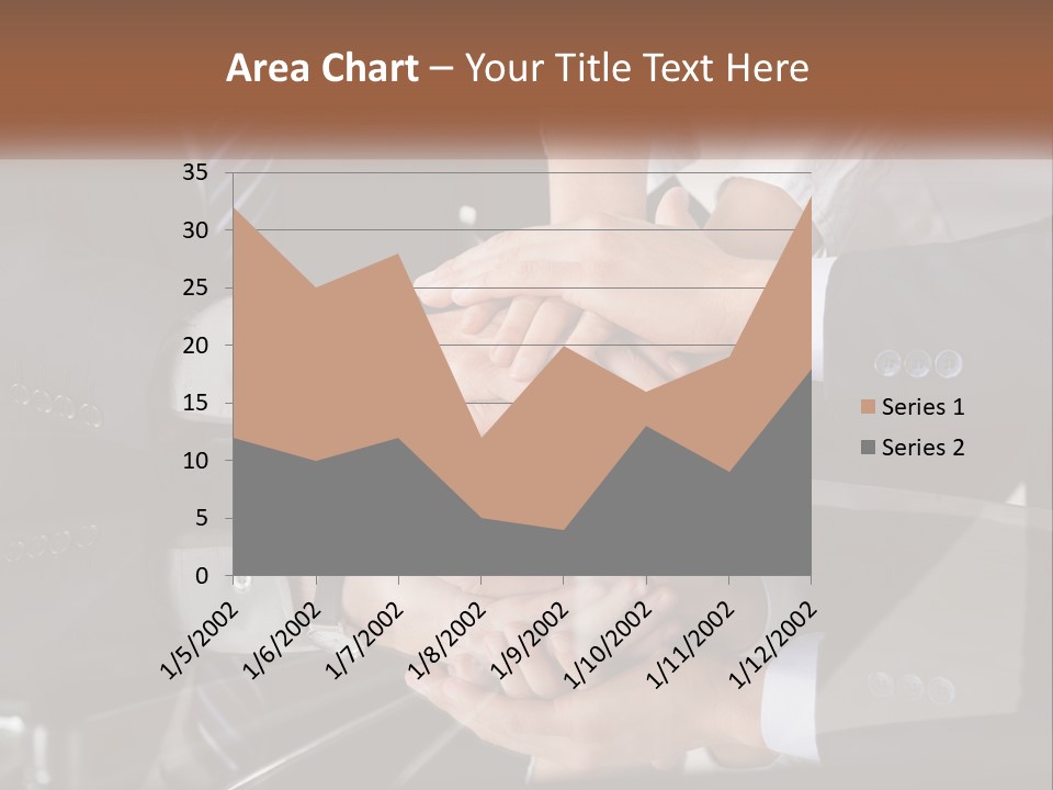 A Group Of Business People Stacking Their Hands Together PowerPoint Template