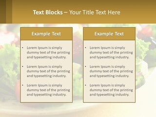 A Salad With Cucumbers And Olives On A Plate PowerPoint Template