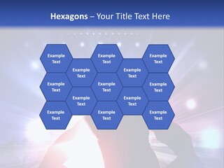 A Dj Mixing Music In Front Of Bright Lights PowerPoint Template