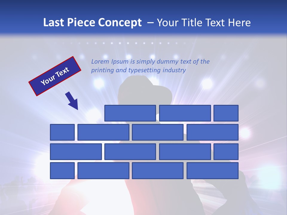 A Dj Mixing Music In Front Of Bright Lights PowerPoint Template