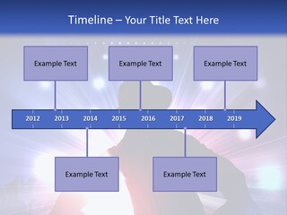 A Dj Mixing Music In Front Of Bright Lights PowerPoint Template