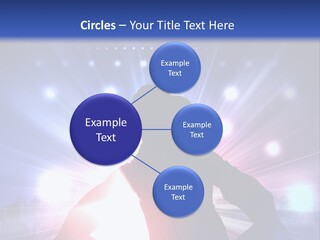 A Dj Mixing Music In Front Of Bright Lights PowerPoint Template