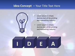 A Dj Mixing Music In Front Of Bright Lights PowerPoint Template