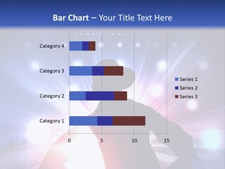 A Dj Mixing Music In Front Of Bright Lights PowerPoint Template
