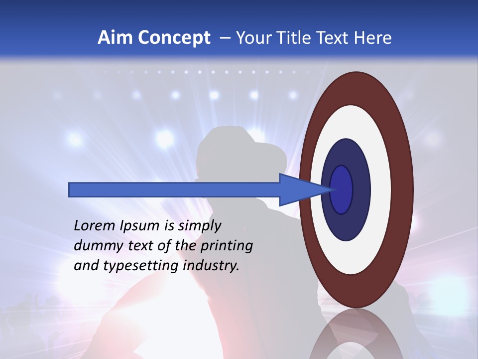 A Dj Mixing Music In Front Of Bright Lights PowerPoint Template