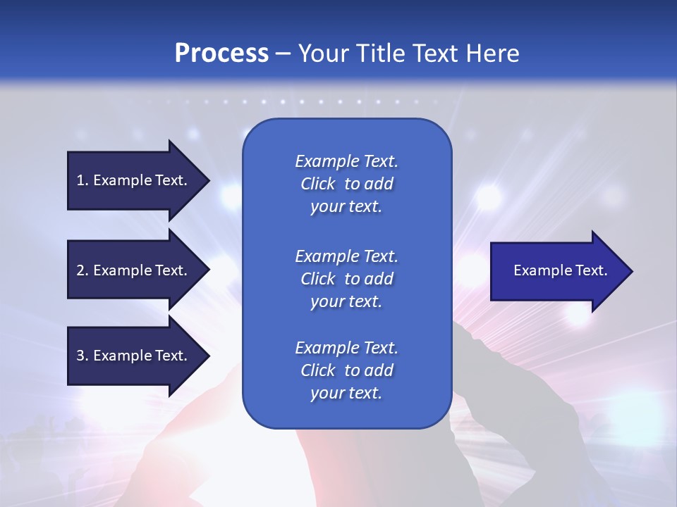 A Dj Mixing Music In Front Of Bright Lights PowerPoint Template