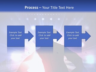 A Dj Mixing Music In Front Of Bright Lights PowerPoint Template