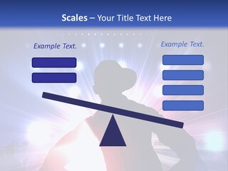 A Dj Mixing Music In Front Of Bright Lights PowerPoint Template