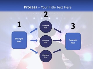 A Dj Mixing Music In Front Of Bright Lights PowerPoint Template
