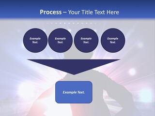 A Dj Mixing Music In Front Of Bright Lights PowerPoint Template