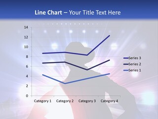 A Dj Mixing Music In Front Of Bright Lights PowerPoint Template