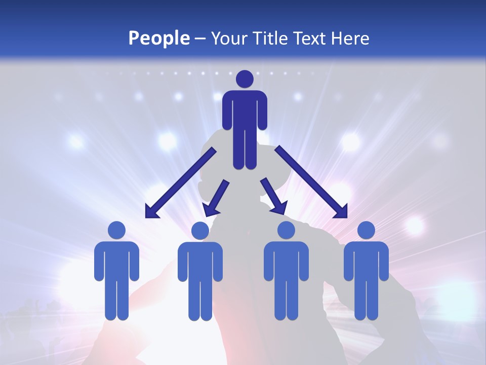 A Dj Mixing Music In Front Of Bright Lights PowerPoint Template