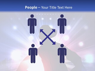 A Dj Mixing Music In Front Of Bright Lights PowerPoint Template