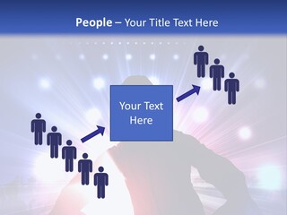 A Dj Mixing Music In Front Of Bright Lights PowerPoint Template