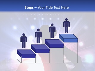 A Dj Mixing Music In Front Of Bright Lights PowerPoint Template
