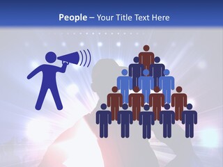 A Dj Mixing Music In Front Of Bright Lights PowerPoint Template