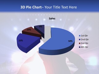 A Dj Mixing Music In Front Of Bright Lights PowerPoint Template