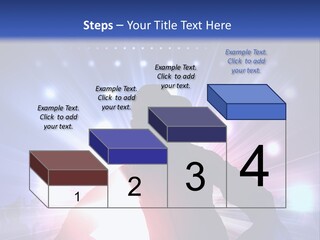 A Dj Mixing Music In Front Of Bright Lights PowerPoint Template