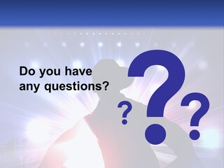 A Dj Mixing Music In Front Of Bright Lights PowerPoint Template