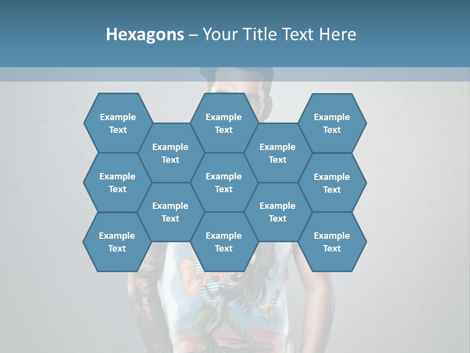 A Man With A Beard Standing In Front Of A Wall PowerPoint Template