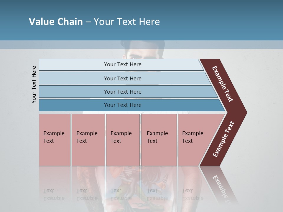 A Man With A Beard Standing In Front Of A Wall PowerPoint Template
