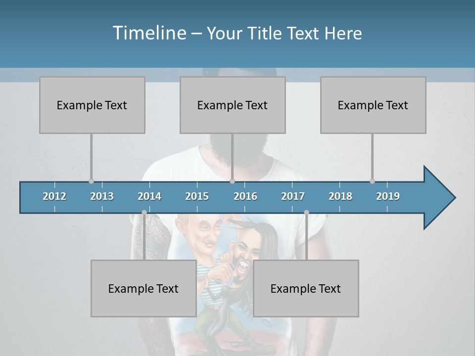 A Man With A Beard Standing In Front Of A Wall PowerPoint Template