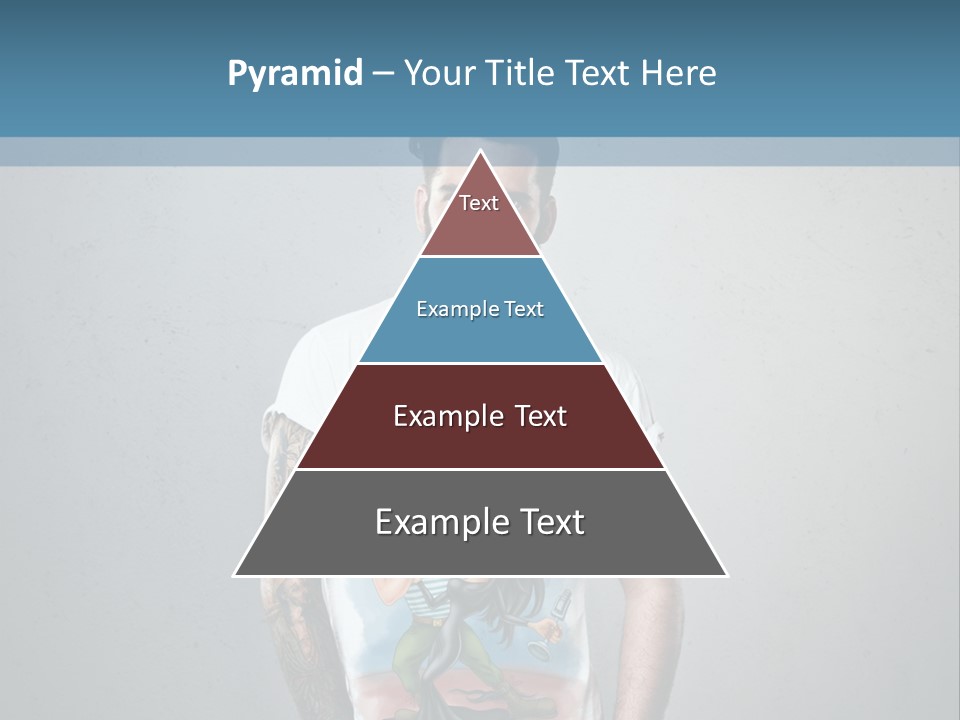 A Man With A Beard Standing In Front Of A Wall PowerPoint Template