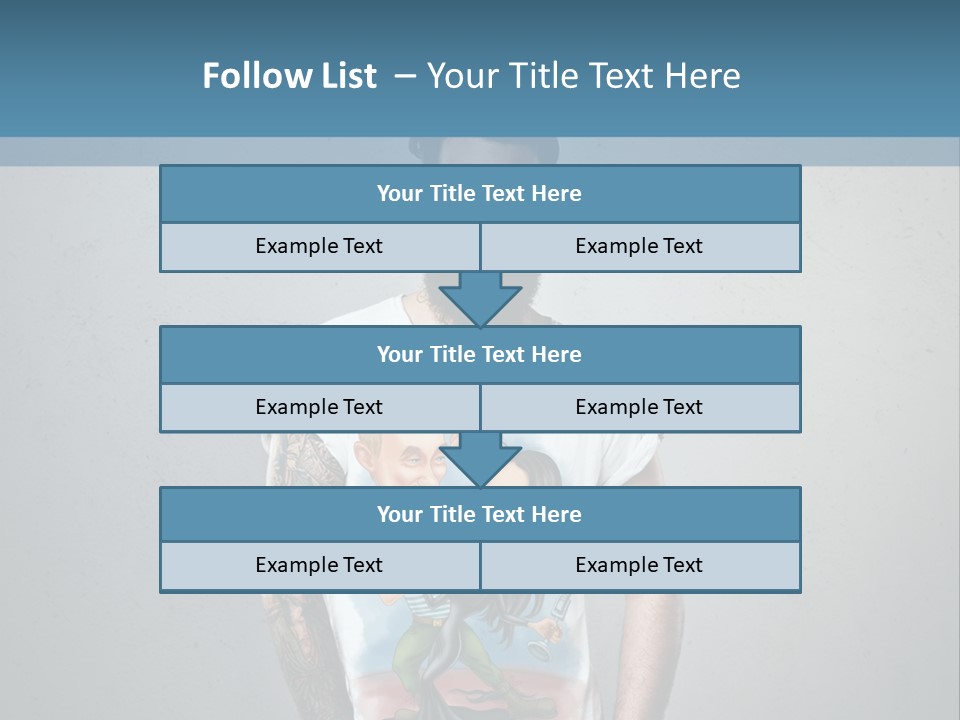 A Man With A Beard Standing In Front Of A Wall PowerPoint Template
