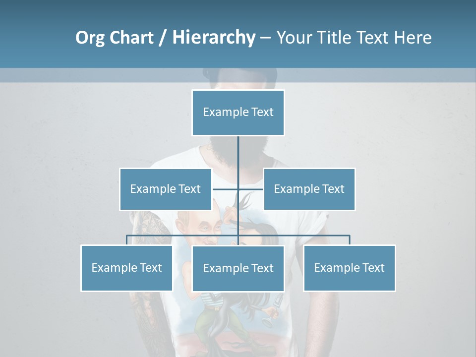 A Man With A Beard Standing In Front Of A Wall PowerPoint Template