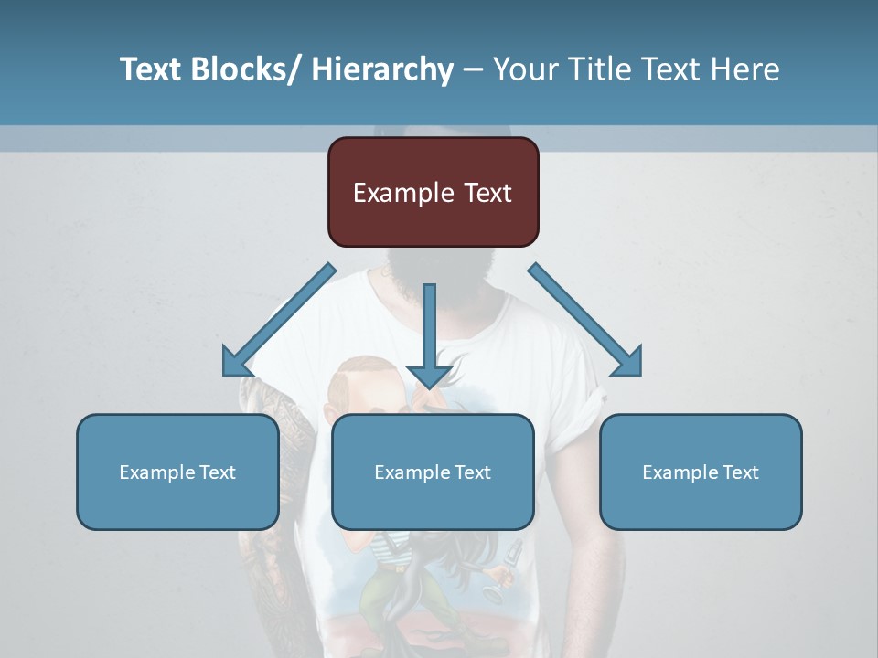 A Man With A Beard Standing In Front Of A Wall PowerPoint Template