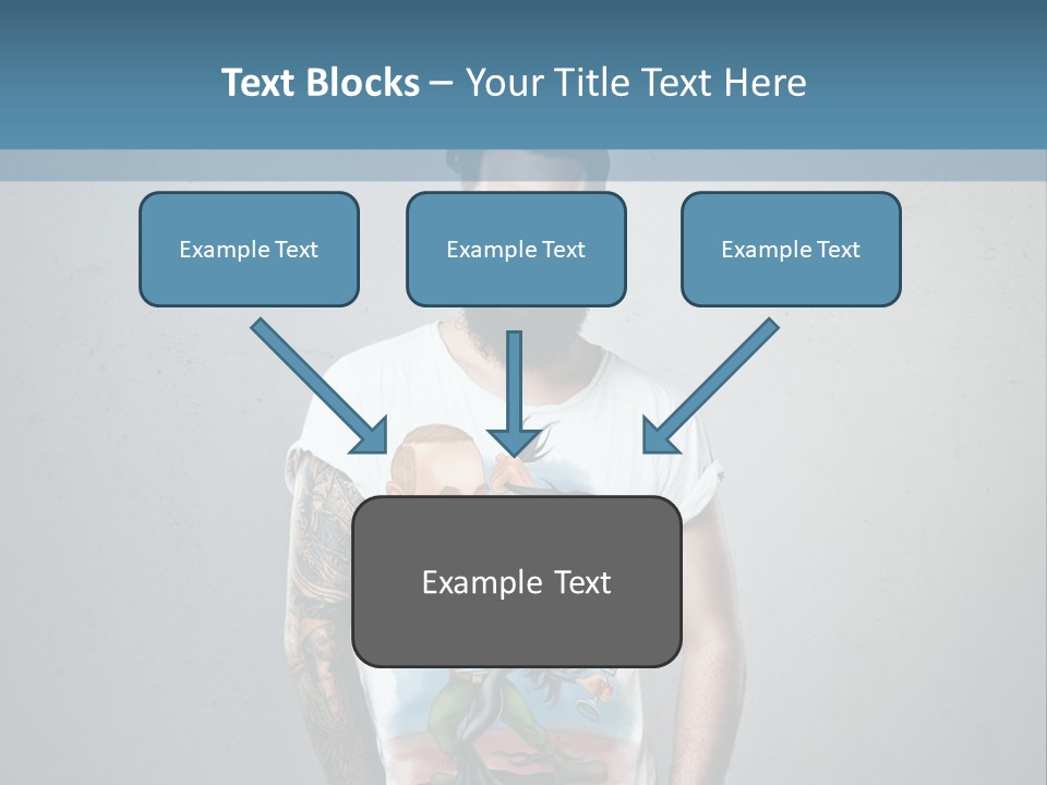 A Man With A Beard Standing In Front Of A Wall PowerPoint Template