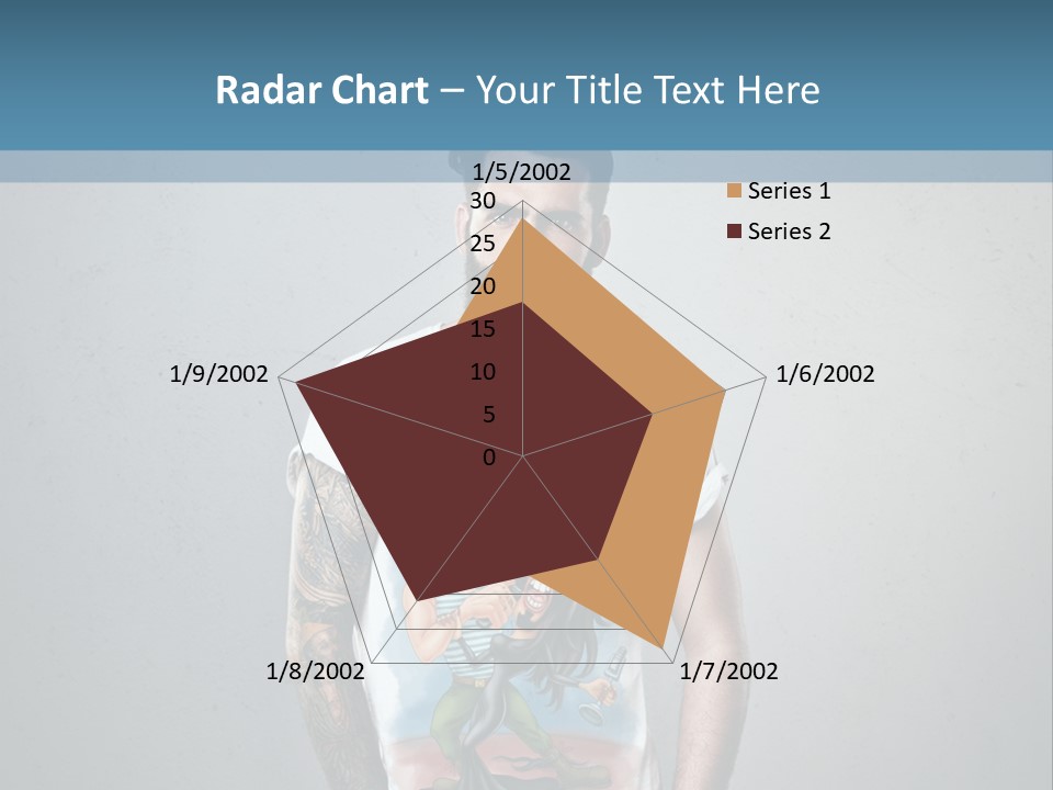 A Man With A Beard Standing In Front Of A Wall PowerPoint Template