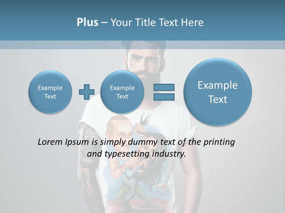 A Man With A Beard Standing In Front Of A Wall PowerPoint Template