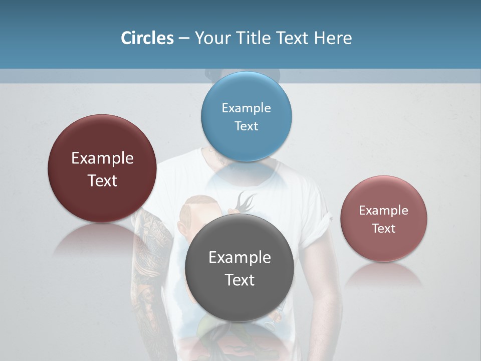 A Man With A Beard Standing In Front Of A Wall PowerPoint Template