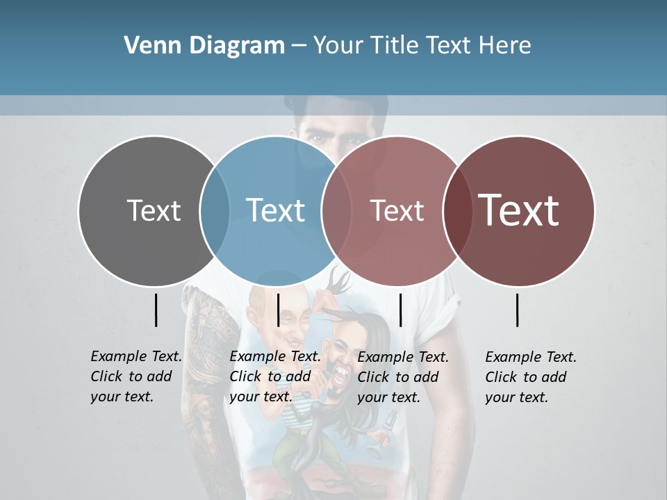 A Man With A Beard Standing In Front Of A Wall PowerPoint Template