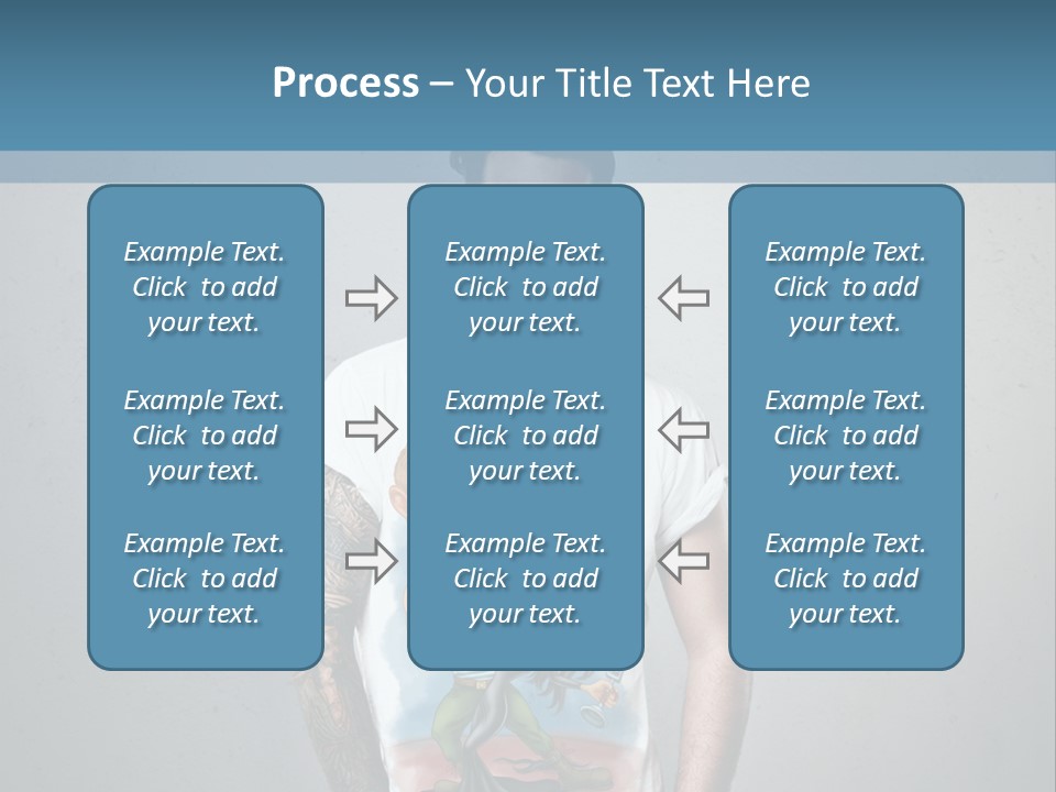 A Man With A Beard Standing In Front Of A Wall PowerPoint Template