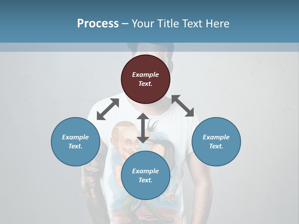 A Man With A Beard Standing In Front Of A Wall PowerPoint Template