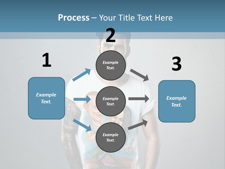 A Man With A Beard Standing In Front Of A Wall PowerPoint Template