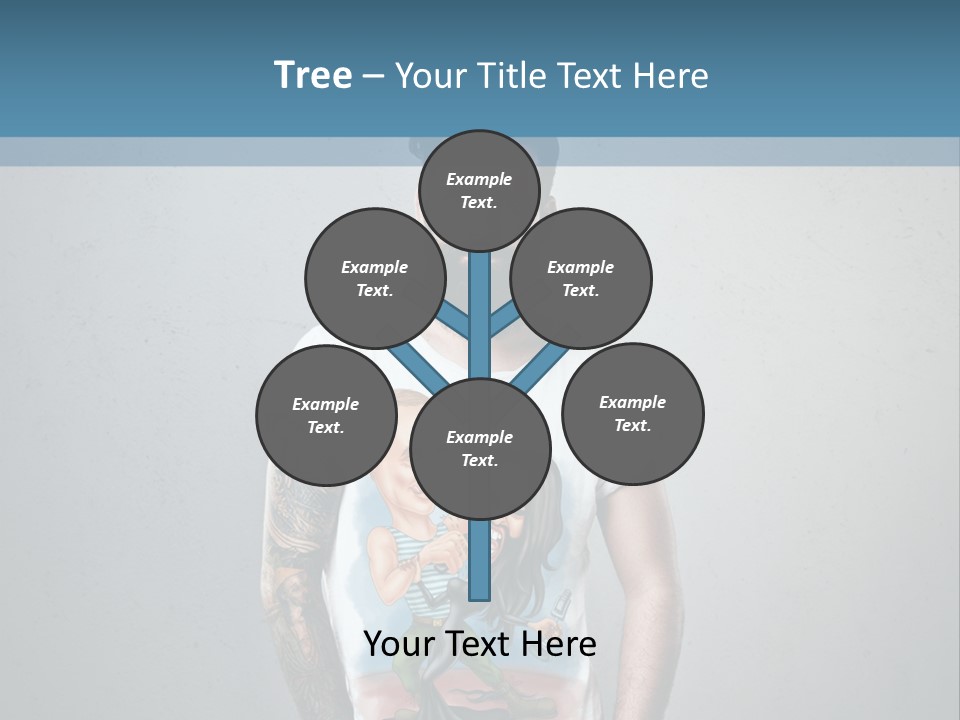 A Man With A Beard Standing In Front Of A Wall PowerPoint Template