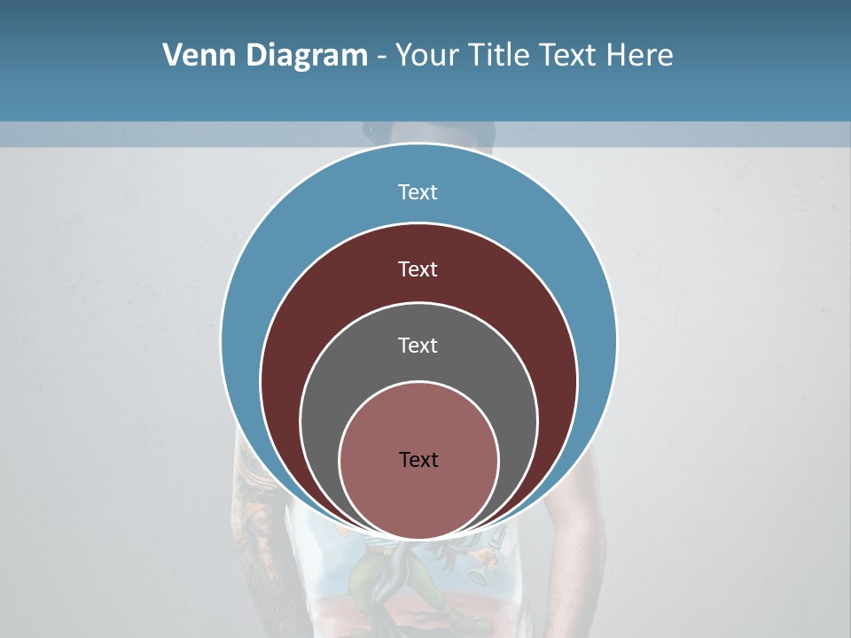 A Man With A Beard Standing In Front Of A Wall PowerPoint Template