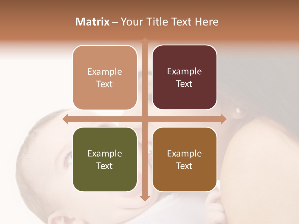 A Woman Holding A Baby In Her Arms PowerPoint Template