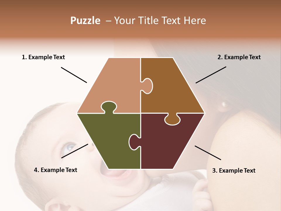 A Woman Holding A Baby In Her Arms PowerPoint Template