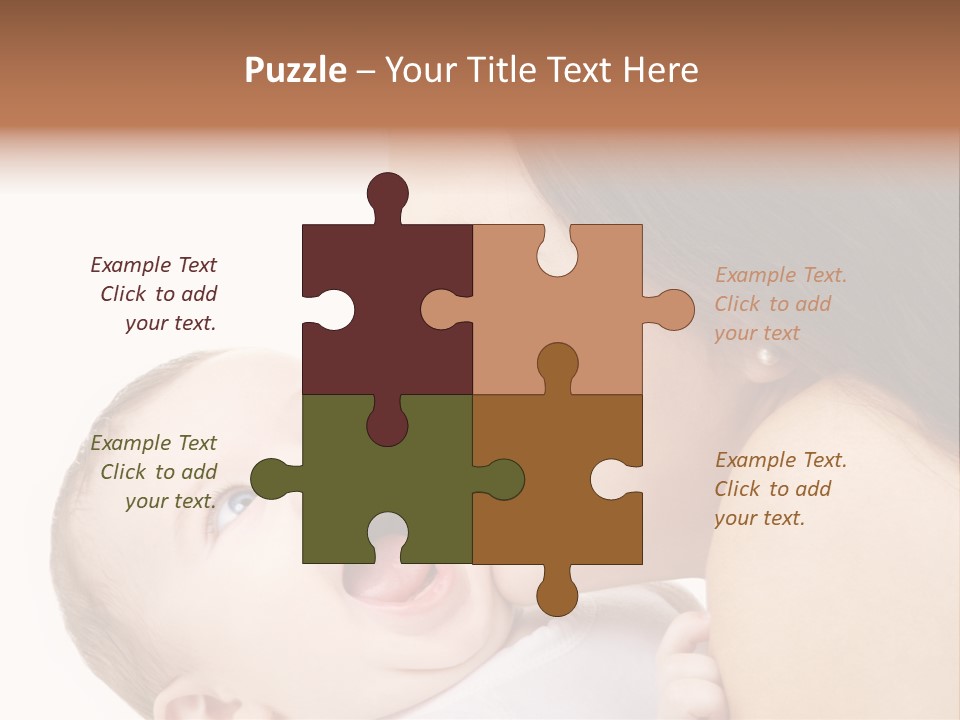 A Woman Holding A Baby In Her Arms PowerPoint Template