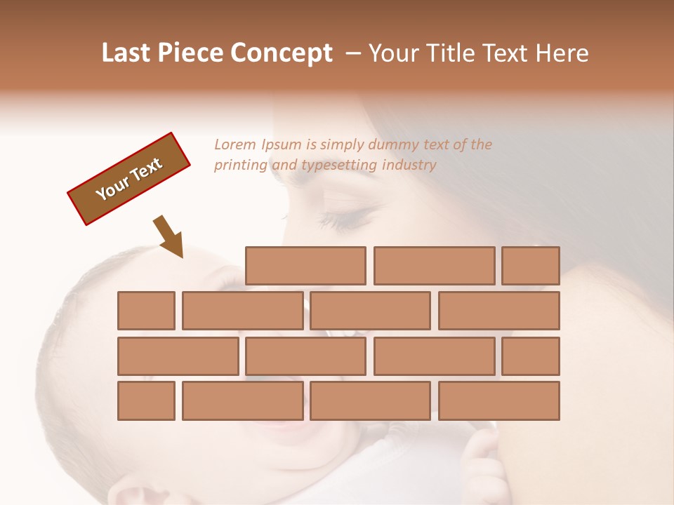 A Woman Holding A Baby In Her Arms PowerPoint Template