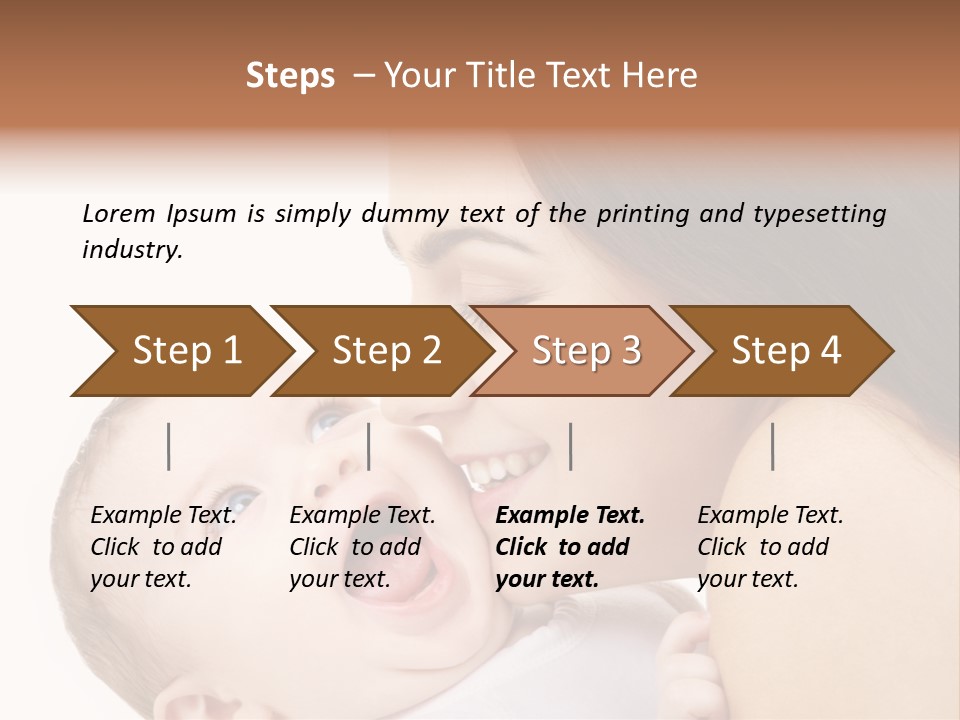 A Woman Holding A Baby In Her Arms PowerPoint Template